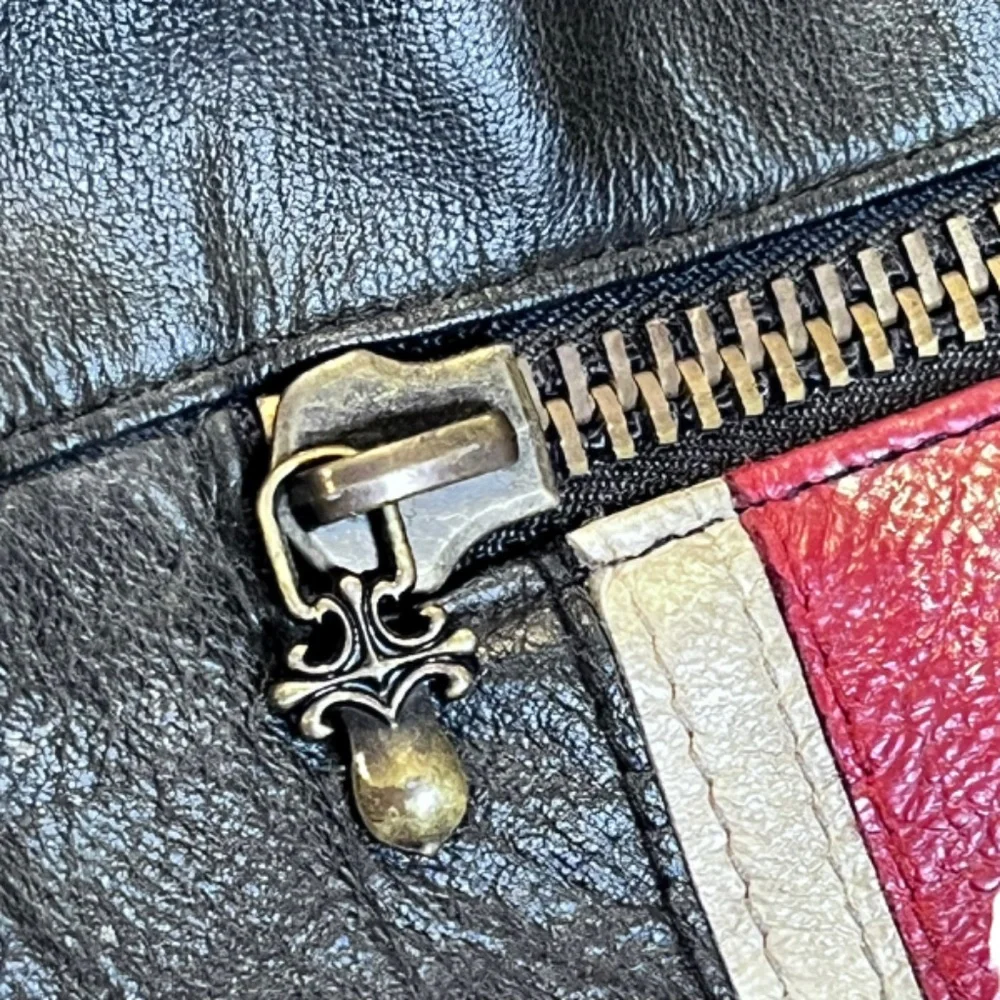Vintage Def Leppard Wilsons Leather Messenger Bag